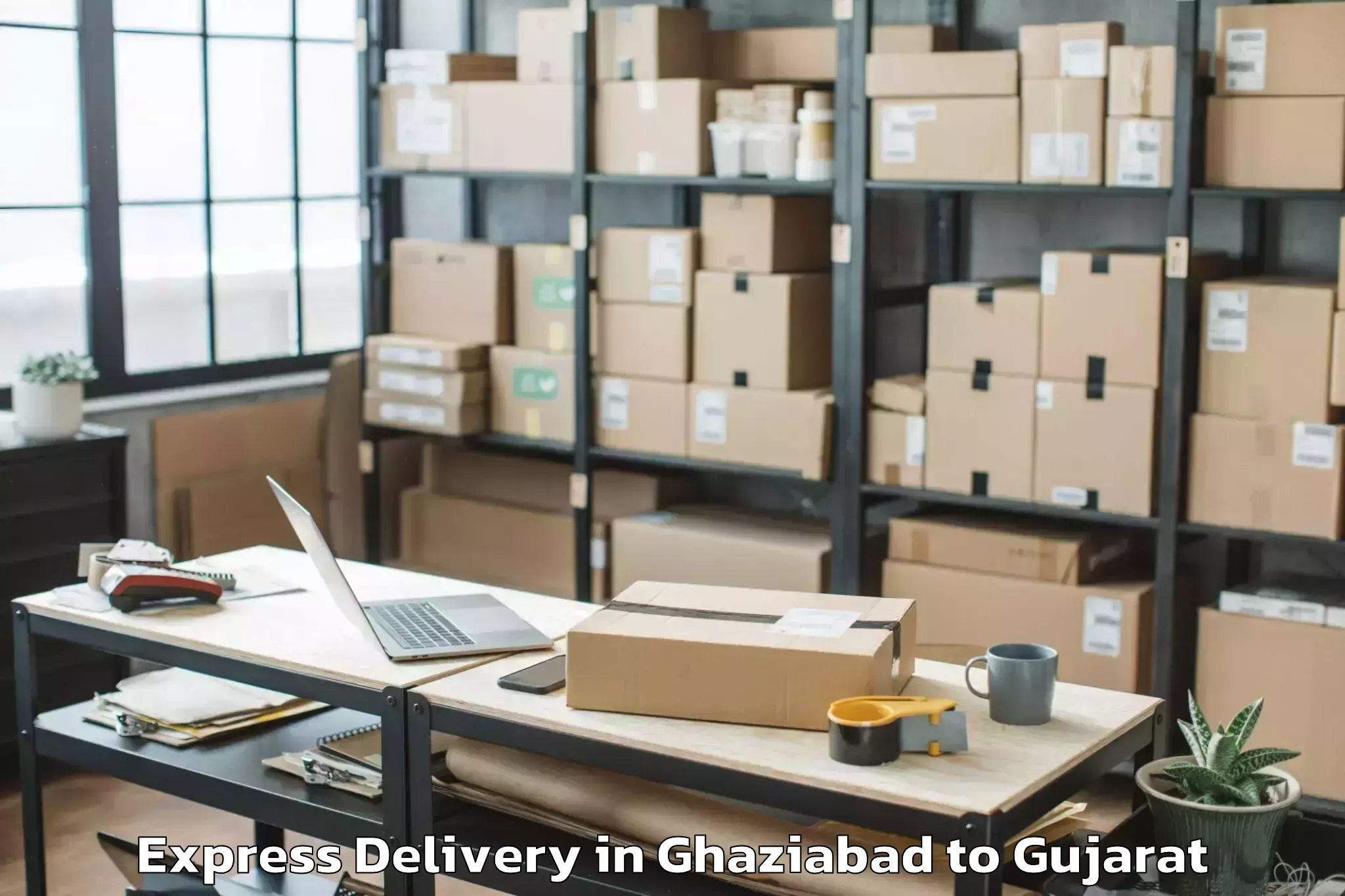 Easy Ghaziabad to Savarkundla Express Delivery Booking